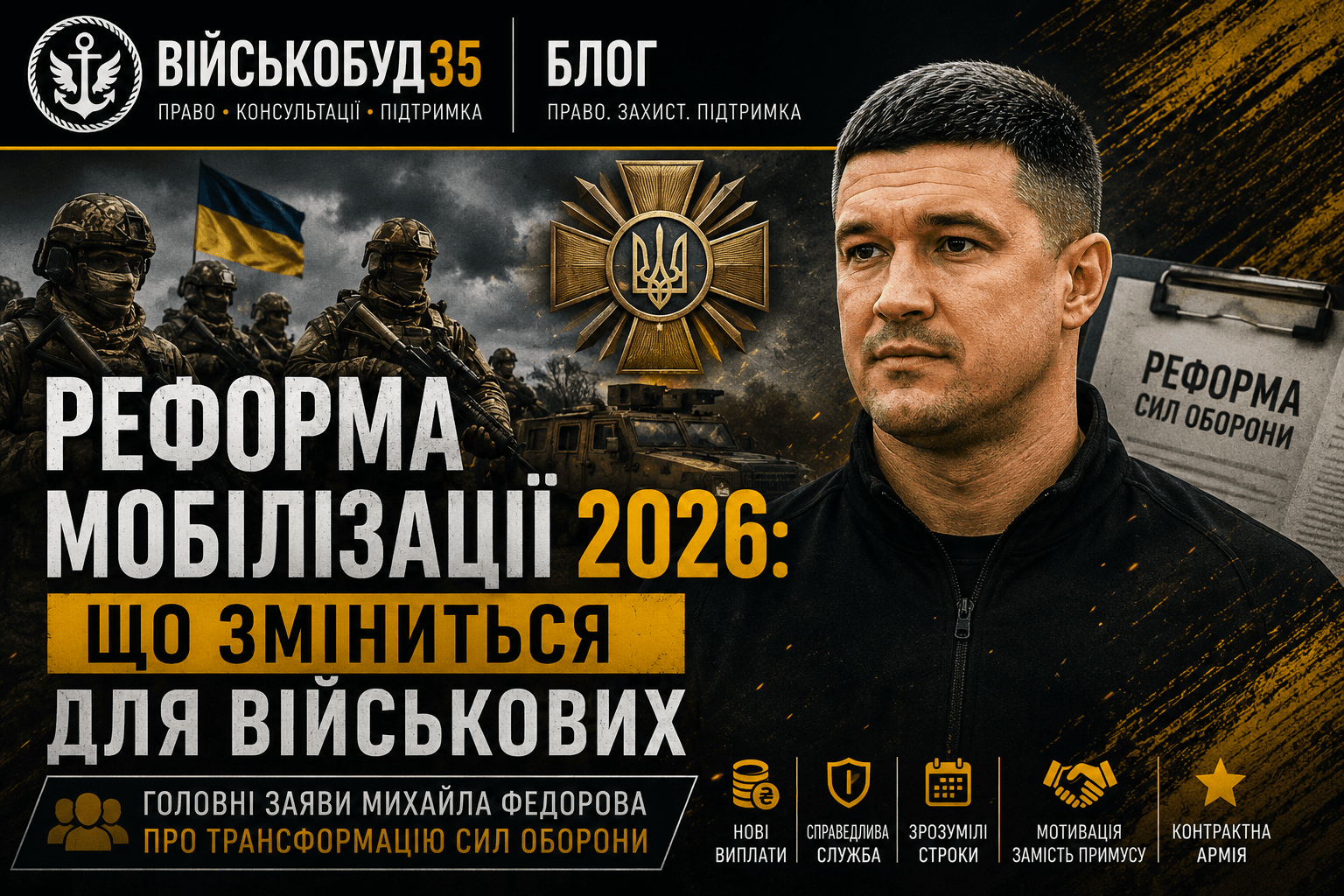 Реформа мобілізації 2026 та трансформація Сил оборони України за заявою міністра оборони Михайла Федорова